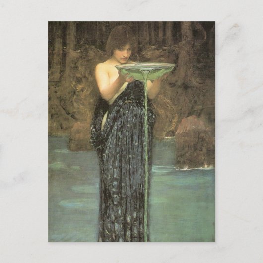 Carte Postale Circe Invidiosa Par J W Waterhouse 1892 (Devant)