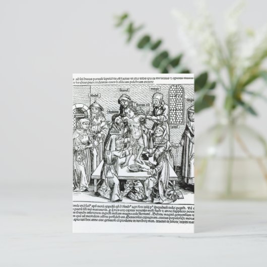 Carte Postale Circoncision, de 'Liber Chronicarum' (Debout devant)