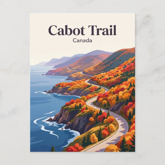 Carte Postale Circuit Cabot Canada (Devant)
