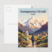 Carte Postale Circuit d'Annapurna Népal (Devant / Derrière)