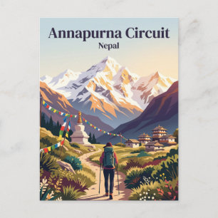 Carte Postale Circuit d'Annapurna Népal