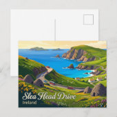 Carte Postale Circuit de Slea Head Irlande (Devant / Derrière)