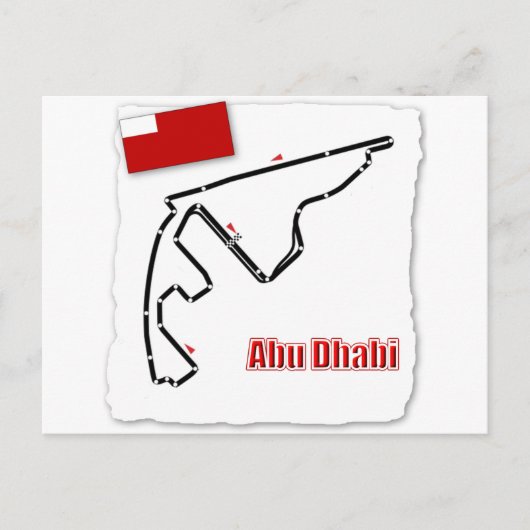 Carte Postale Circuit GP d'Abu Dhabi (Devant)