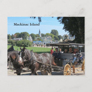 Carte Postale Circuits de transport sur l'île Mackinac