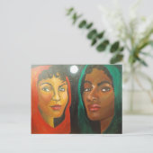 Carte postale circulaire (Debout devant)