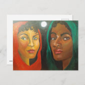 Carte postale circulaire (Devant / Derrière)