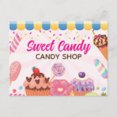 Carte postale Circulaire Fun Candy Shopping (Devant)