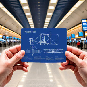 Carte Postale Circulaire Wright - Plan de dessin du plan de l'av