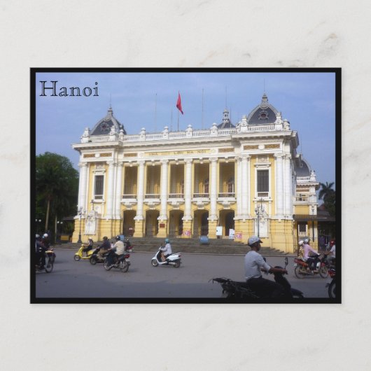 Carte Postale circulation opéra de hanoi (Devant)