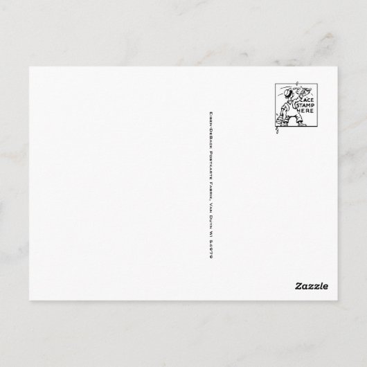 Carte postale Circus Clown (Dos)