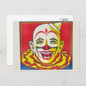 Carte postale Circus Clown (Devant / Derrière)