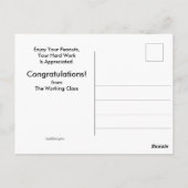 Carte Postale Circus Elephants Drôle Retraite (Dos)