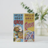 Carte Postale CIRCUS LINE Sells & Grey Circus- (Debout devant)