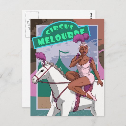 Carte postale Circus Trick Rider (Devant / Derrière)