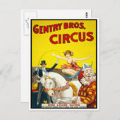 Carte Postale Circus Trick Rider, 1920 (Devant / Derrière)