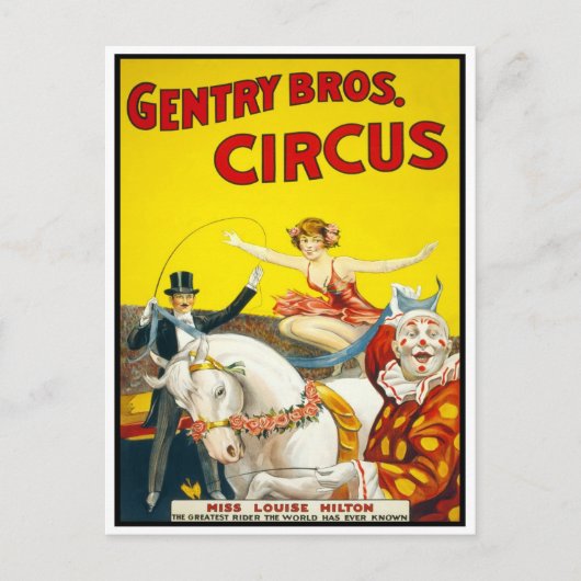 Carte Postale Circus Trick Rider, 1920 (Devant)
