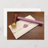 Carte Postale Cire de scellage (Devant / Derrière)