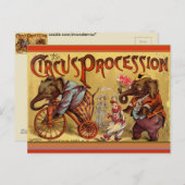 Carte Postale Cirque (Devant / Derrière)