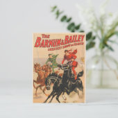 Carte Postale Cirque Avec Des Hommes À Cheval. (Debout devant)