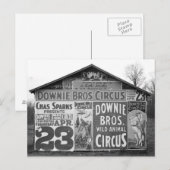 Carte Postale Cirque Downie Bros., 1936 (Devant / Derrière)