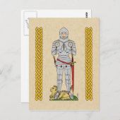 Carte Postale Cirque du Chevalier Médiéval Anglais 1430 (Devant / Derrière)