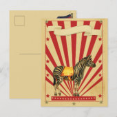 Carte Postale Cirque personnalisable (Devant / Derrière)