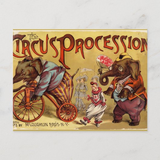 Carte Postale Cirque vintage (Devant)