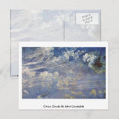 Carte Postale Cirrus Nuages Par John Constable (Devant / Derrière)