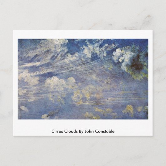 Carte Postale Cirrus Nuages Par John Constable (Devant)