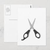 Carte Postale ciseaux (Devant / Derrière)
