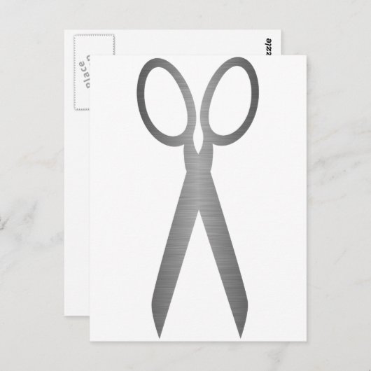 Carte Postale Ciseaux (Devant / Derrière)