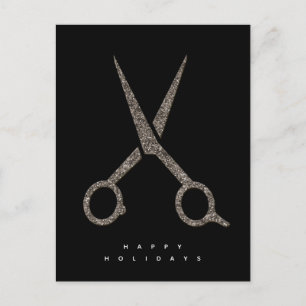Carte Postale ciseaux de parties scintillant PERSONNALISÉS moder