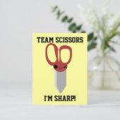 Carte Postale Ciseaux d'équipe (Debout devant)