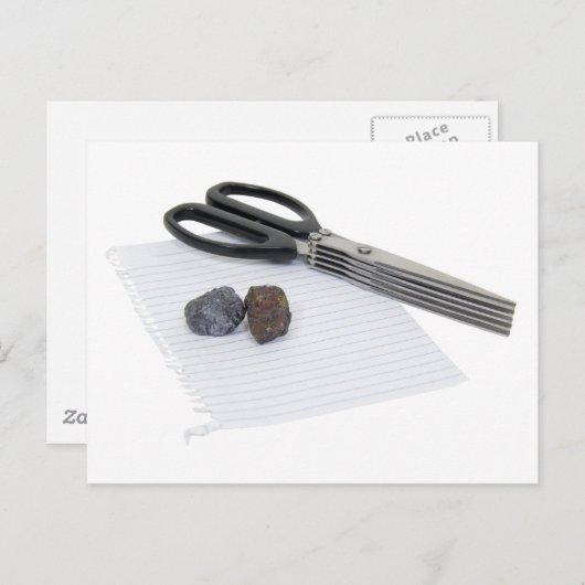 Carte Postale Ciseaux RockPaper060509 (Devant / Derrière)