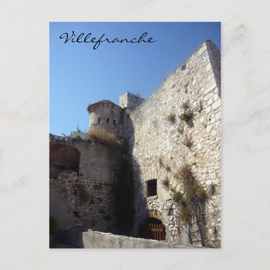 Carte Postale citadelle villefranche (Devant)