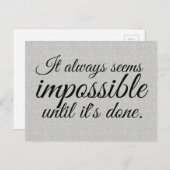 Carte Postale Citation (Devant / Derrière)