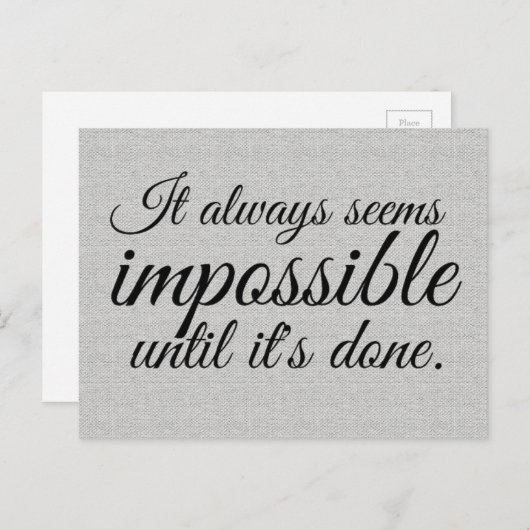 Carte Postale Citation (Devant / Derrière)