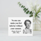 Carte Postale Citation 1b de Eleanor Roosevelt (Debout devant)