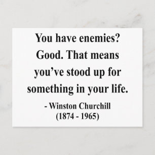 Carte Postale Citation 3a de Winston Churchill