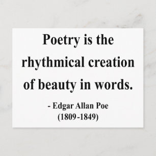 Carte Postale Citation 5a d'Edgar Allen Poe