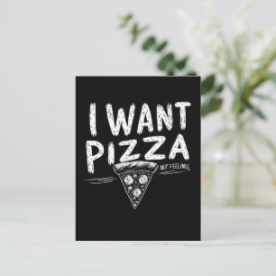 Carte Postale Citation Amusante De Pizza