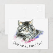 Carte Postale Citation amusante pour cette mère parfaite Chaton  (Devant / Derrière)