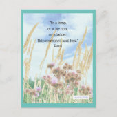 Carte postale Citation "Be a Lamp" (Devant)