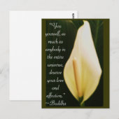 Carte Postale Citation Bouddha (Devant / Derrière)