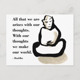 Carte Postale Citation Bouddha : Tout ce que nous sommes