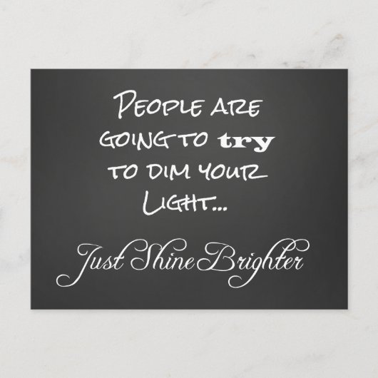 Carte Postale Citation brillante motivationnelle (Devant)