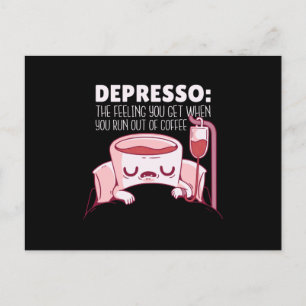 Carte Postale Citation café Depresso
