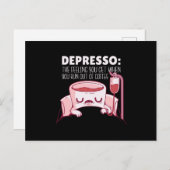 Carte Postale Citation café Depresso (Devant / Derrière)