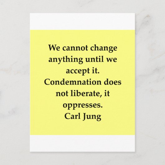 Carte Postale citation carl jung (Devant)