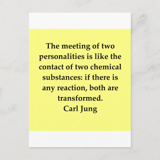 Carte Postale citation carl jung (Devant)